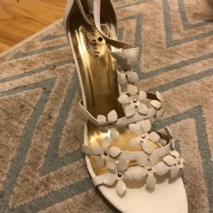 White Kate Spade Heels